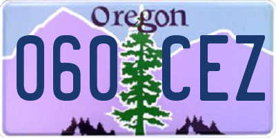OR license plate 060CEZ