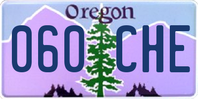 OR license plate 060CHE