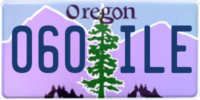 OR license plate 060ILE