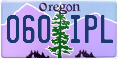 OR license plate 060IPL