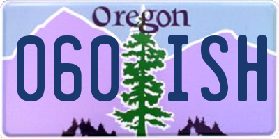 OR license plate 060ISH