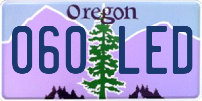 OR license plate 060LED