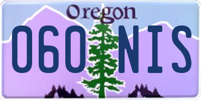 OR license plate 060NIS