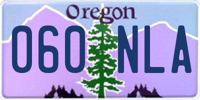 OR license plate 060NLA
