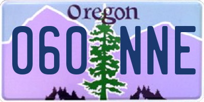 OR license plate 060NNE