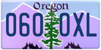 OR license plate 060OXL