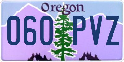 OR license plate 060PVZ