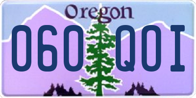 OR license plate 060QOI