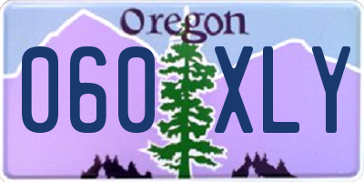 OR license plate 060XLY