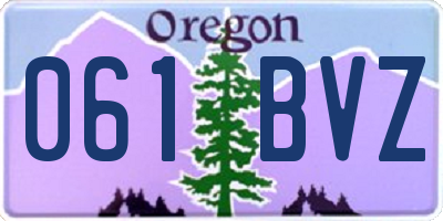 OR license plate 061BVZ
