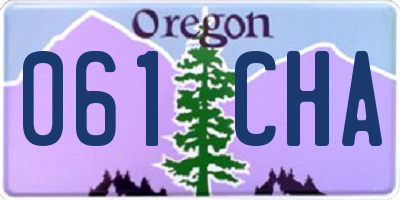 OR license plate 061CHA