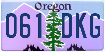 OR license plate 061DKG
