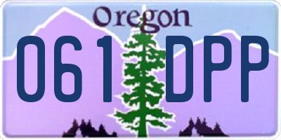 OR license plate 061DPP