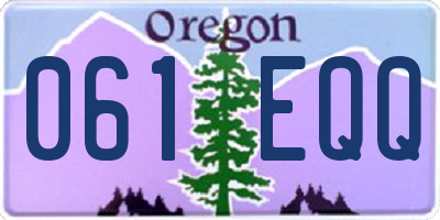 OR license plate 061EQQ