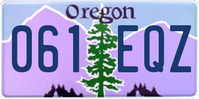 OR license plate 061EQZ