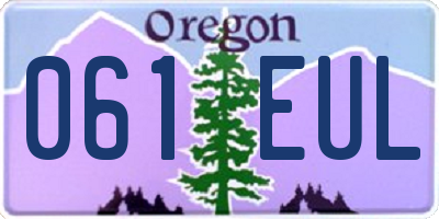 OR license plate 061EUL