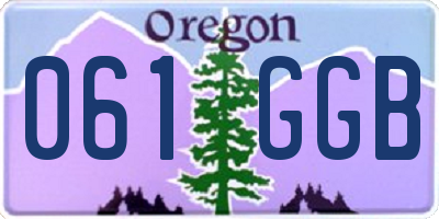 OR license plate 061GGB