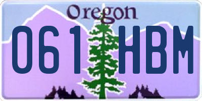 OR license plate 061HBM