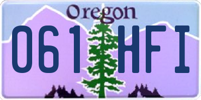 OR license plate 061HFI