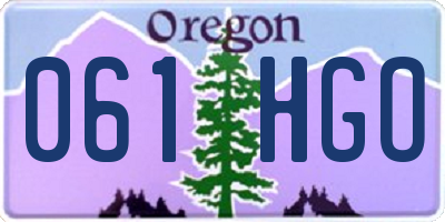 OR license plate 061HGO