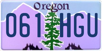 OR license plate 061HGU