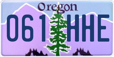 OR license plate 061HHE