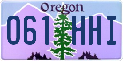 OR license plate 061HHI