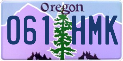 OR license plate 061HMK
