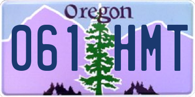 OR license plate 061HMT