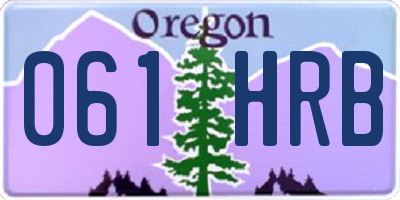 OR license plate 061HRB