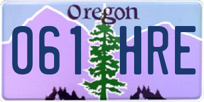 OR license plate 061HRE