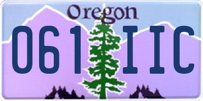 OR license plate 061IIC