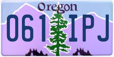 OR license plate 061IPJ