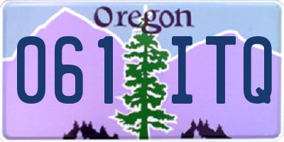 OR license plate 061ITQ