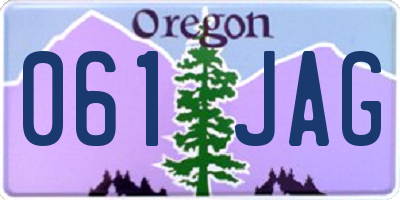 OR license plate 061JAG