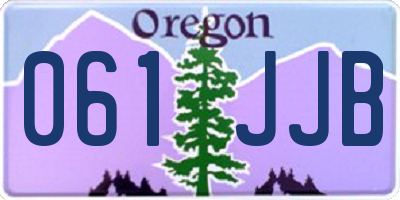 OR license plate 061JJB