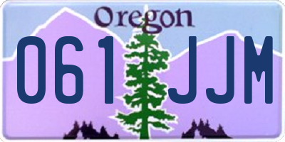 OR license plate 061JJM