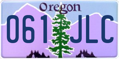 OR license plate 061JLC