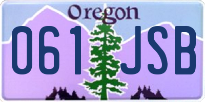 OR license plate 061JSB
