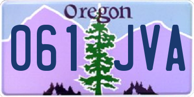 OR license plate 061JVA