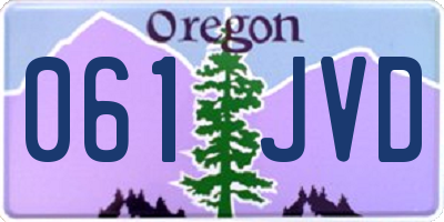 OR license plate 061JVD