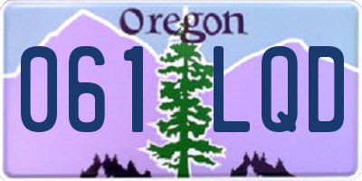 OR license plate 061LQD