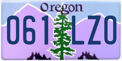 OR license plate 061LZO