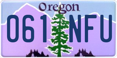 OR license plate 061NFU