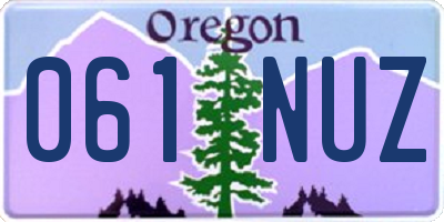 OR license plate 061NUZ