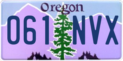 OR license plate 061NVX