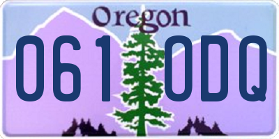 OR license plate 061ODQ