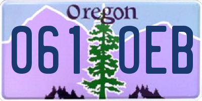 OR license plate 061OEB