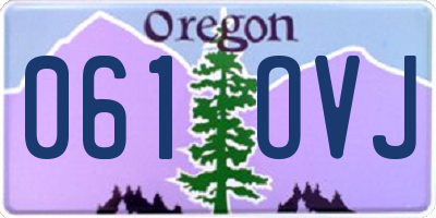 OR license plate 061OVJ