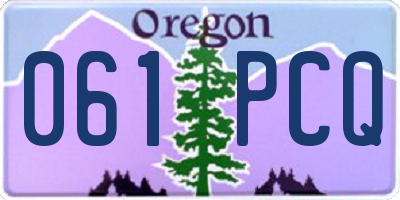 OR license plate 061PCQ
